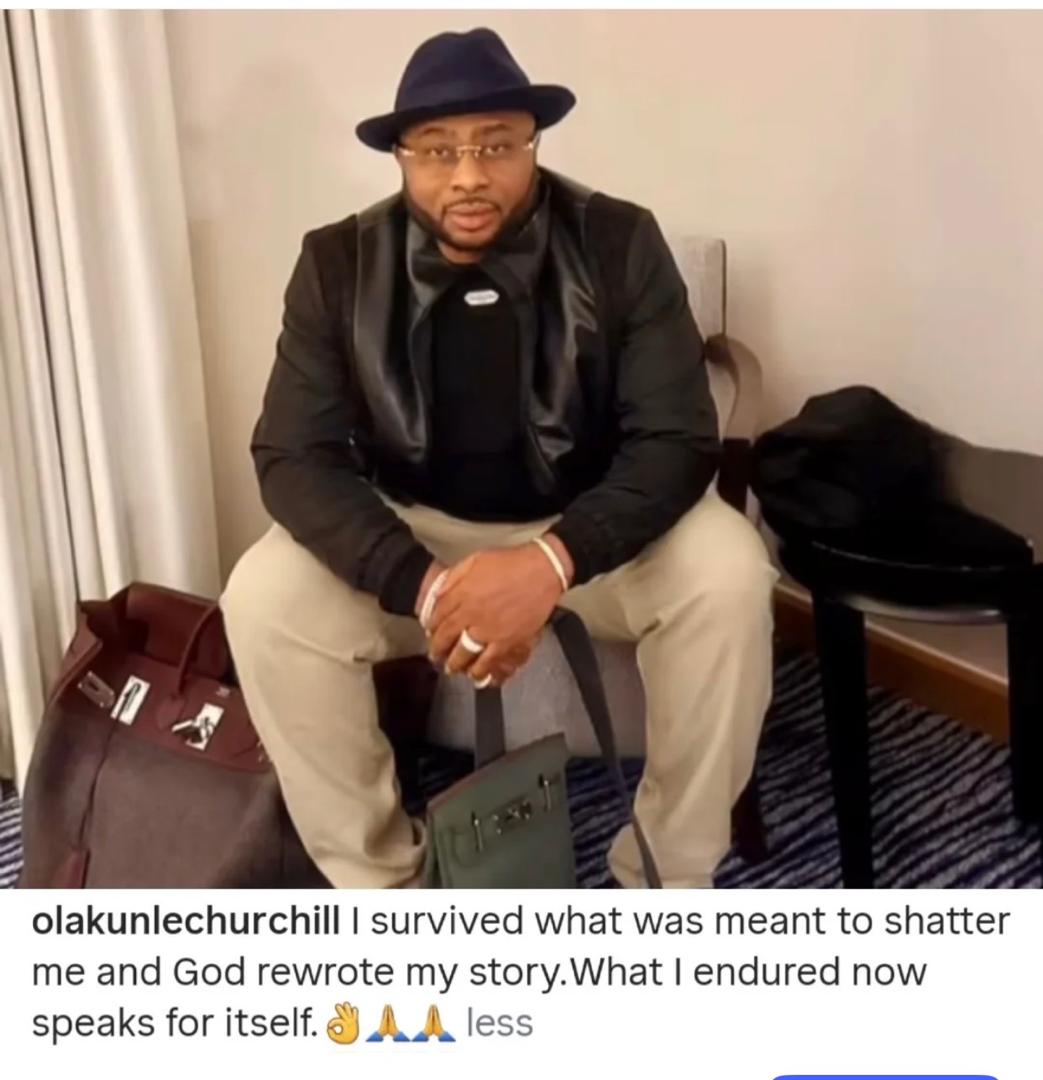 Intelligence has left the chat- businessman, Olakunle Churchill, clapsback at Netizens dragging him over his recent posts hours after his ex Tonto Dikeh